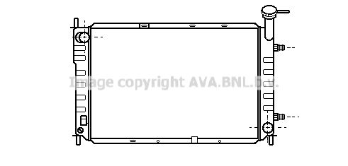 AVA QUALITY COOLING Радиатор, охлаждение двигателя FD2184